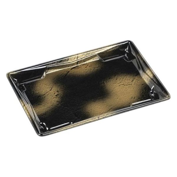 エフピコ 刺身容器 Sステージ24-17平本体 エコ 渋み金 40741253 1ケース(600個(50個×12)（直送品）