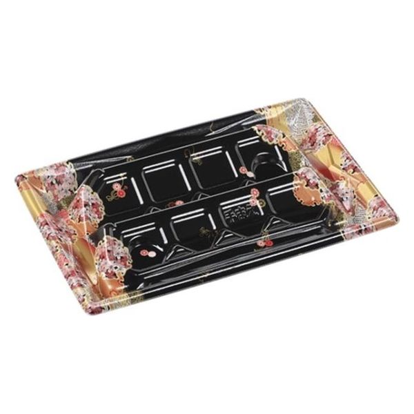 エフピコ 刺身容器 Sステージ30-20-1盛台 はな帯赤 40748001 1ケース(400個(10個×40)（直送品）