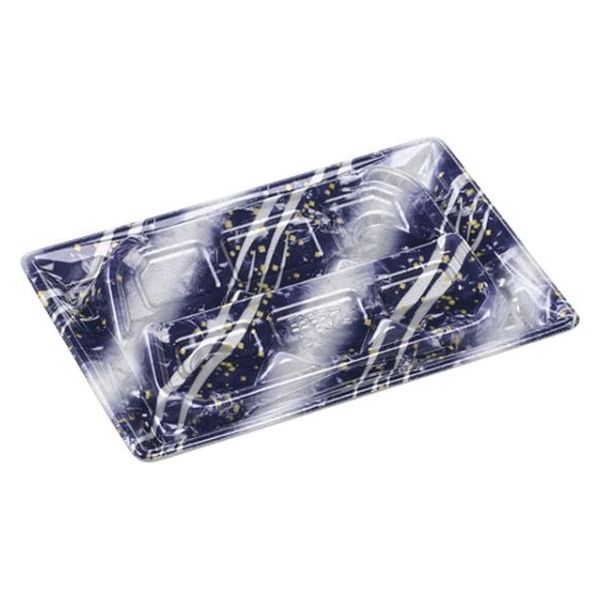 エフピコ 寿司容器 Sステージ24-17-1盛台 銀冷紺 40749417 1ケース(600個(50個×12)（直送品）