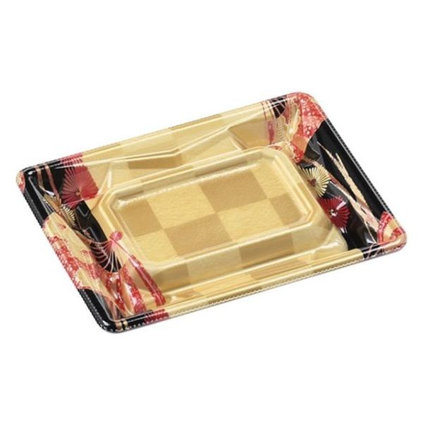 エフピコ 寿司容器 Sステージ15-11 本体 扇市松金 40759151 1ケース(1500個(50個×30)（直送品）