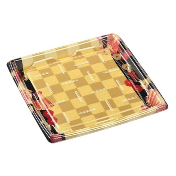 エフピコ 発泡トレー MTD24-24平 本体 扇市松金 40872425 1ケース(400個(50個×8)（直送品）