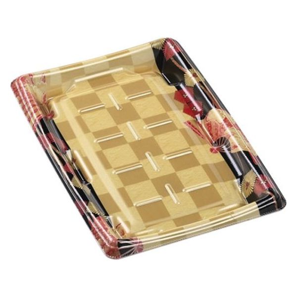 エフピコ 発泡トレー MTD25-17平 本体 扇市松金 40872518 1ケース(600個(50個×12)（直送品）