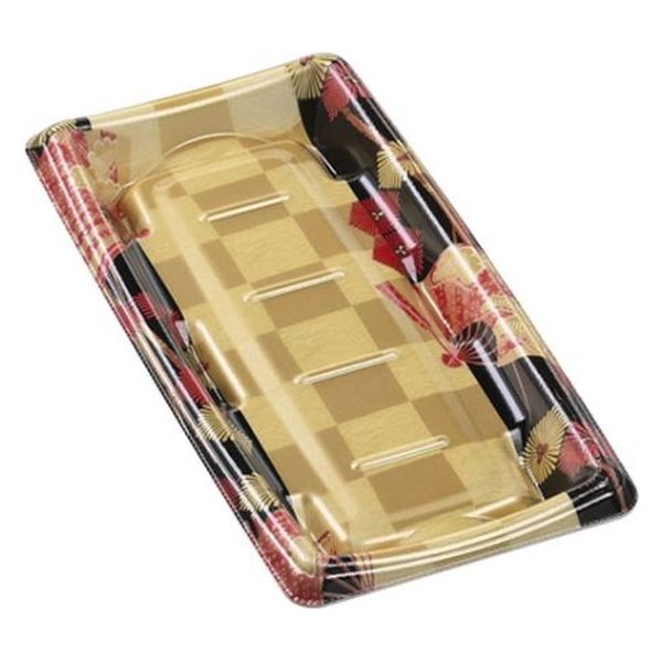 エフピコ 発泡トレー MTD25-13平 本体 扇市松金 40872514 1ケース(800個(50個×16)（直送品）