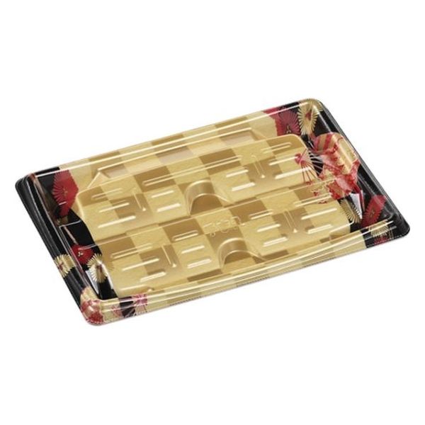 エフピコ 発泡トレー MTD25-17ヨコ 本体 扇市松金 40872517 1ケース(600個(50個×12)（直送品）