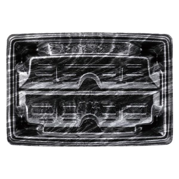 エフピコ 惣菜容器 MTD25-17ヨコ 本体 エコ黒木銀 40912571 1ケース(600個(50個×12)（直送品）