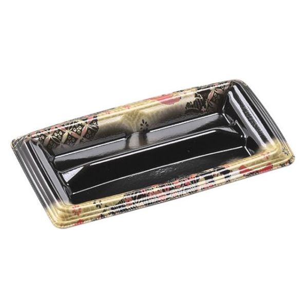 エフピコ 寿司容器 元助19-10細巻 本体 京雅黒 41261910 1ケース(1500個(100個×15)（直送品）