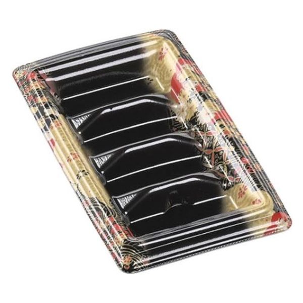 エフピコ 寿司容器 元助20-11細巻 本体 京雅黒 41262011 1ケース(1200個(100個×12)（直送品）