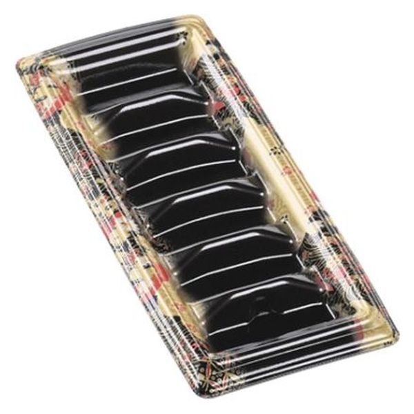 エフピコ 寿司容器 元助28-11細巻 本体 京雅黒 41262811 1ケース(1000個(100個×10)（直送品）