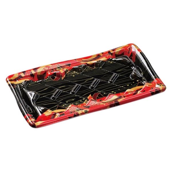 エフピコ 寿司容器 板盛2-5 本体 舞姫赤 42100205 1ケース(800個(50個×16)（直送品）