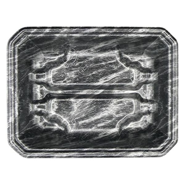 エフピコ 発泡トレー FLステージ20-15(32) エコ黒木銀 4222053D 1ケース(1500個(100個×15)（直送品）