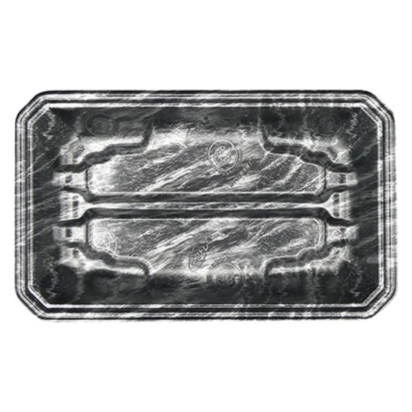 エフピコ 発泡トレー FLステージ25-15(32) エコ黒木銀 4222553D 1ケース(800個(100個×8)（直送品）