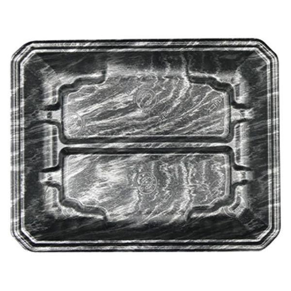 エフピコ 発泡トレー FLステージ25-20(32) エコ黒木銀 4222603D 1ケース(800個(100個×8)（直送品）