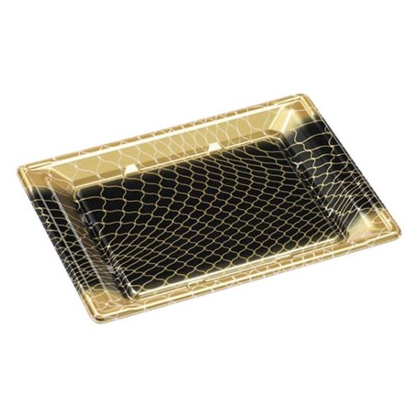 エフピコ 刺身容器 平舟25-18 本体 網金黒 43912518 1ケース(600個(50個×12)（直送品）