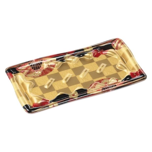 エフピコ 寿司容器 板盛2-5 本体 扇市松金 44452205 1ケース(800個(50個×16)（直送品）