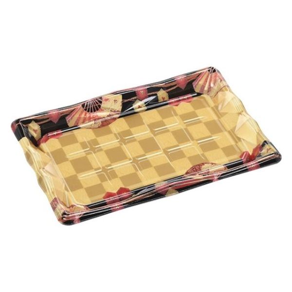 エフピコ 寿司容器 氷河3-8 本体 扇市松金 45140308 1ケース(400個(10個×40)（直送品）