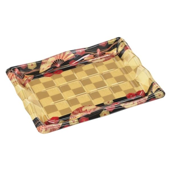 エフピコ 寿司容器 氷河3-7 本体 扇市松金 45140307 1ケース(400個(10個×40)（直送品）