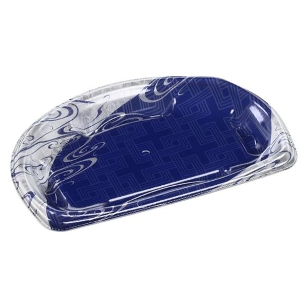 エフピコ 刺身容器 半月皿20-12 本体 氷雪青 45282012 1ケース(1200個(50個×24)（直送品）