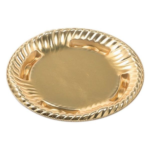 エフピコ オードブル容器 ティアラ丸皿17 本体 金 45430170 1ケース(1200個(50個×24)（直送品）