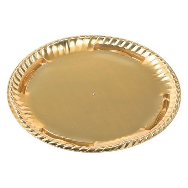 エフピコ オードブル容器 ティアラ丸皿28 本体 金 45430280 1ケース(400個(10個×40)（直送品）