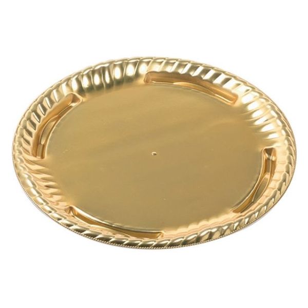 エフピコ オードブル容器 ティアラ丸皿25 本体 金 45430250 1ケース(400個(50個×8)（直送品）