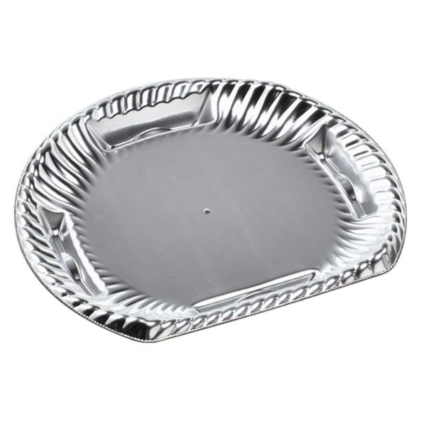 エフピコ オードブル容器 ティアラ半月皿24-21 本体 銀 45442421 1ケース(600個(50個×12)（直送品）