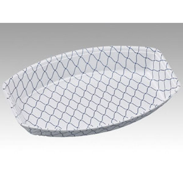 エフピコ 発泡トレー FL芝舟21-14 網ブルー 46248214 1ケース(1200個(50個×24)（直送品）