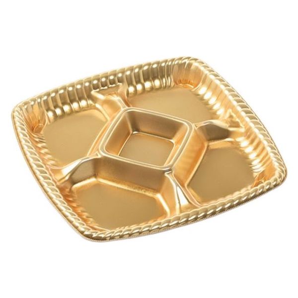 エフピコ オードブル容器 ティアラプラッター230 本体 金 48702300 1ケース(400個(10個×40)（直送品）