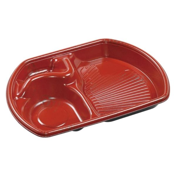 エフピコ 冷麺容器 SB半月25-17(42)本体 エコ うるし 48512519 1ケース(600個(50個×12)（直送品）