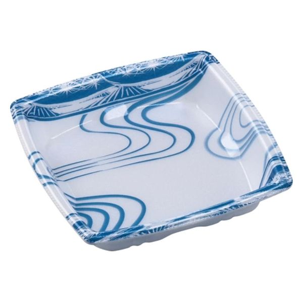 エフピコ 鮮魚トレー 角盛鉢12-12(25) 本体 水紋青 49223312 1ケース(1500個(50個×30)（直送品）