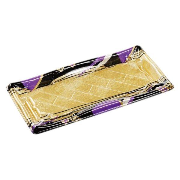 エフピコ 寿司容器 輝ステージ2-6PK 本体 角みやび紫 49870206 1ケース(600個(50個×12)（直送品）