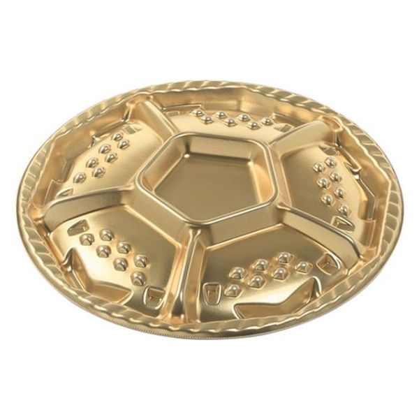 エフピコ オードブル容器 シェルトプラッター丸40 本体 金 49900400 1ケース(150個(10個×15)（直送品）