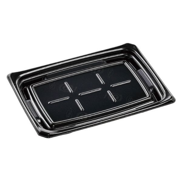 エフピコ 刺身容器 Uステージ24-17 本体 エコ黒 4A120902 1ケース(600個(50個×12)（直送品）