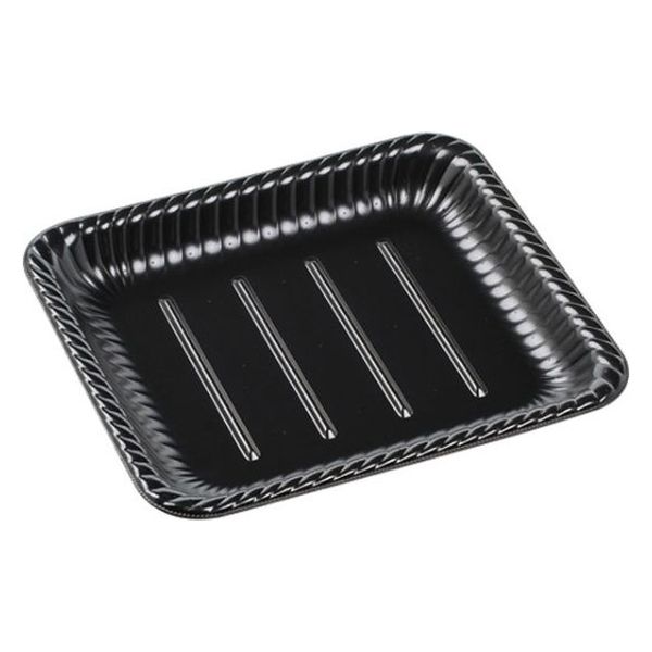 エフピコ オードブル容器 ティアラ角皿25-22 本体 エコ黒 4A772522 1ケース(600個(50個×12)（直送品）