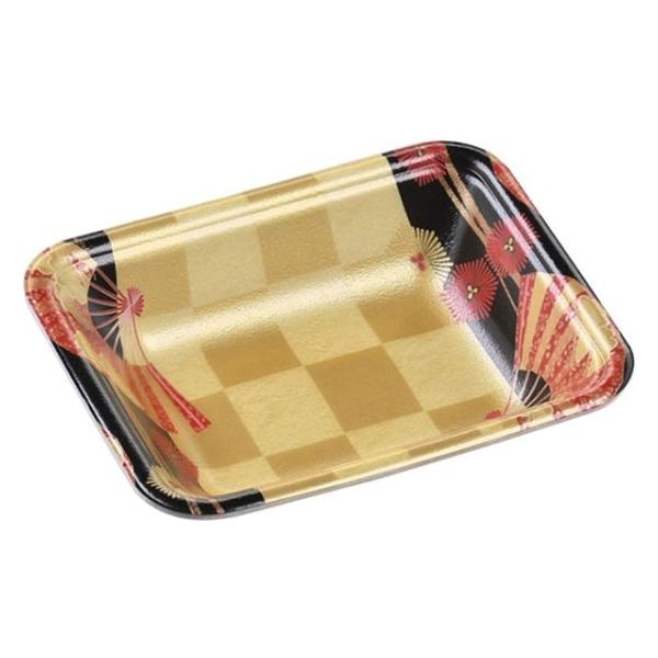 エフピコ 発泡トレー FLB-V12-30 扇市松金 4B561126 1ケース(3000個(100（直送品）