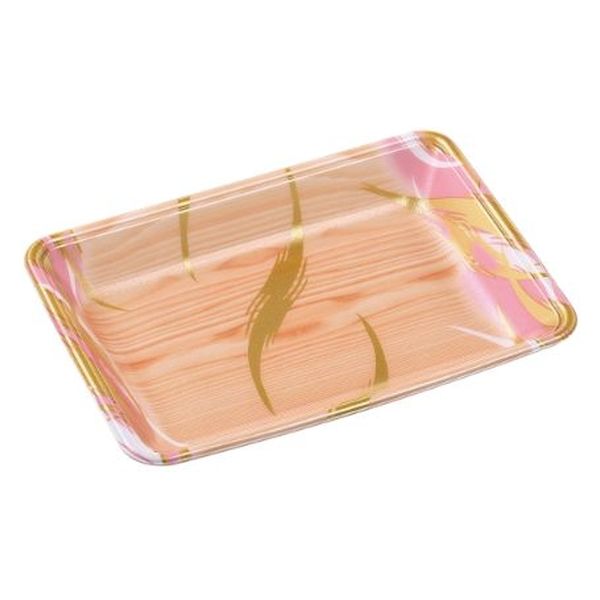 エフピコ 発泡トレー FLB-Y18-33 風紋木目ピンク 4B852189 1ケース(900個(100個×9)（直送品）