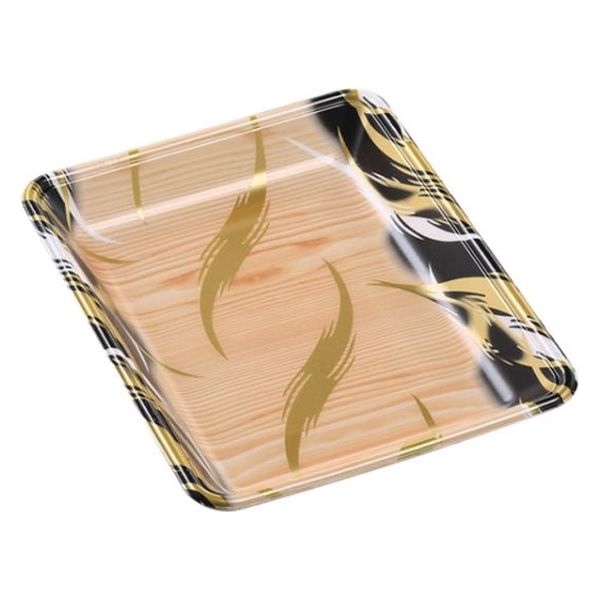 エフピコ 発泡トレー FLB-A25-30 風紋木目黒 4B860256 1ケース(900個(100個×9)（直送品）