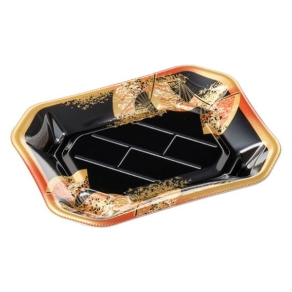 エフピコ 寿司容器 美彩2-3 本体 金フチ扇 4C100238 1ケース(900個(50個×18)（直送品）