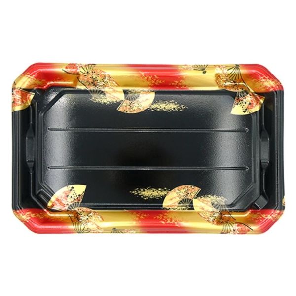 エフピコ 寿司容器 美彩3-9 本体 金フチ扇 4C100398 1ケース(300個(10個×30)（直送品）