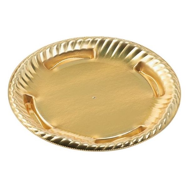 エフピコ オードブル容器 ティアラ丸皿19(V1) 本体 金 4C130019 1ケース(900個(50個×18)（直送品）
