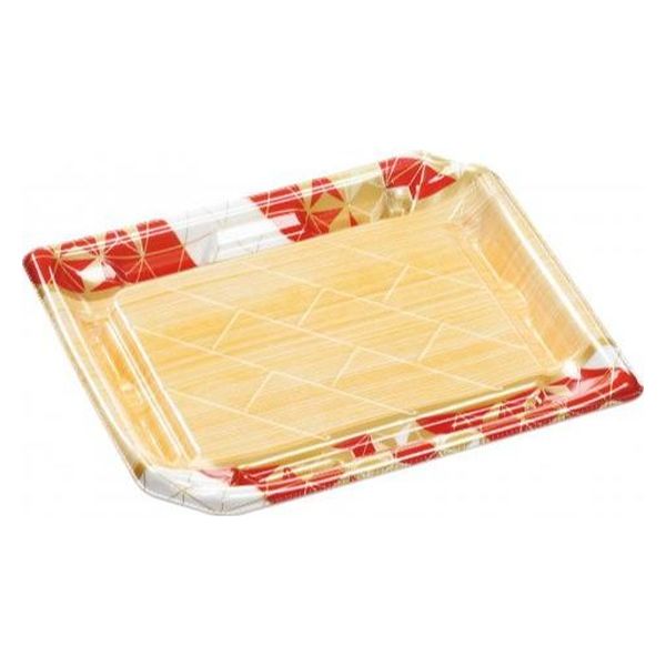 エフピコ 寿司容器 しおり3-4あさぎ赤 4C183042 1ケース(600個(50個×12)（直送品）