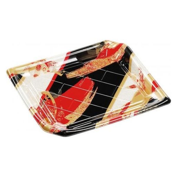 エフピコ 寿司容器 しおり3-4帯おり赤 4C183046 1ケース(600個(50個×12)（直送品）