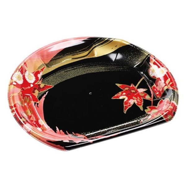 エフピコ 寿司容器 半月皿24-21(V1) 風花赤 4C443241 1ケース(600個(50個×12)（直送品）