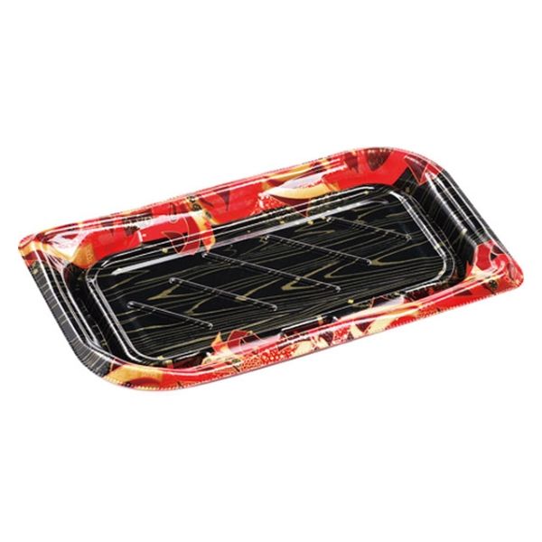 エフピコ 寿司容器 葉皿2-5(V1) 本体 舞姫赤 4C540205 1ケース(800個(50個×16)（直送品）