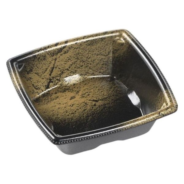 エフピコ 軽食容器 角盛鉢11-11(35)本体 エコ 渋み金 4C560001 1ケース(2000個(50個×40)（直送品）