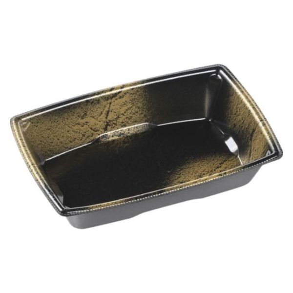 エフピコ 軽食容器 角盛鉢18-12(38)本体 エコ 渋み金 4C560006 1ケース(1200個(50個×24)（直送品）