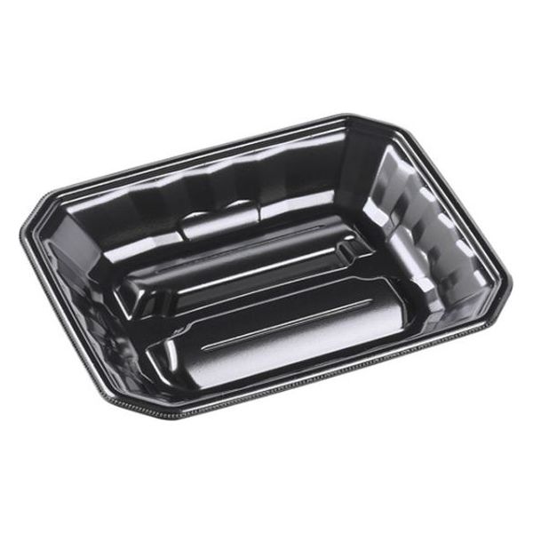 エフピコ 発泡トレー メガプレート20-24(37) 黒 4C592024 1ケース(600個(50個×12)（直送品）