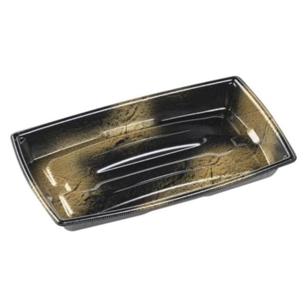 エフピコ 軽食容器 角盛鉢25-15(30)A エコ 渋み金 4C560025 1ケース(600個(50個×12)（直送品）