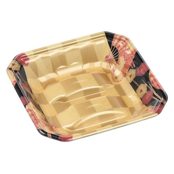 エフピコ 発泡トレー メガプレート20-20(37) 扇市松金 4C682020 1ケース(600個(50個×12)（直送品）