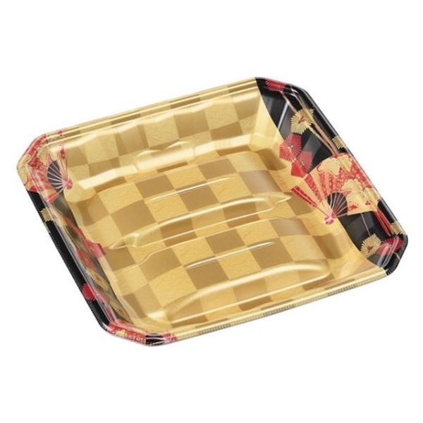 エフピコ 発泡トレー メガプレート24-24(37) 扇市松金 4C682424 1ケース(400個(50個×8)（直送品）