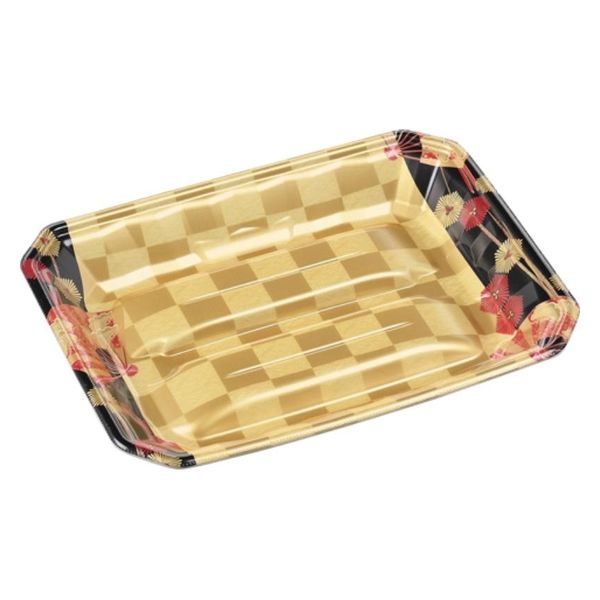 エフピコ 発泡トレー メガプレート29-22(37) 扇市松金 4C682922 1ケース(400個(50個×8)（直送品）